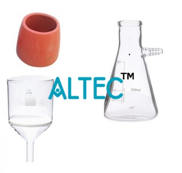 Vacuum Filtration, 80ml Buchner Funnel, Schott Flask