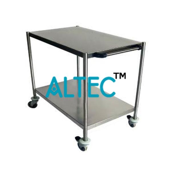 Instrument Table SS 2 Trays On Castors