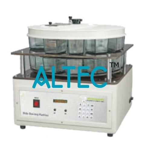 Microprocessor Controlled Slide Staining Machine