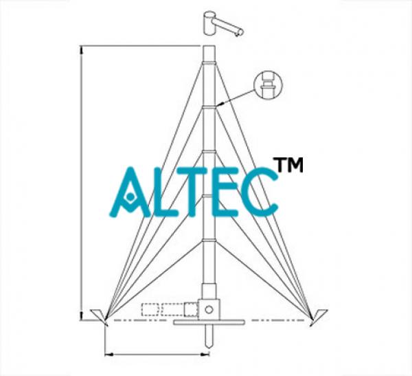 Portable Antenna Aluminium 12m