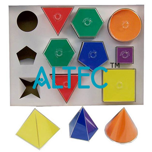 Folding 2D-3D Geometric Solids